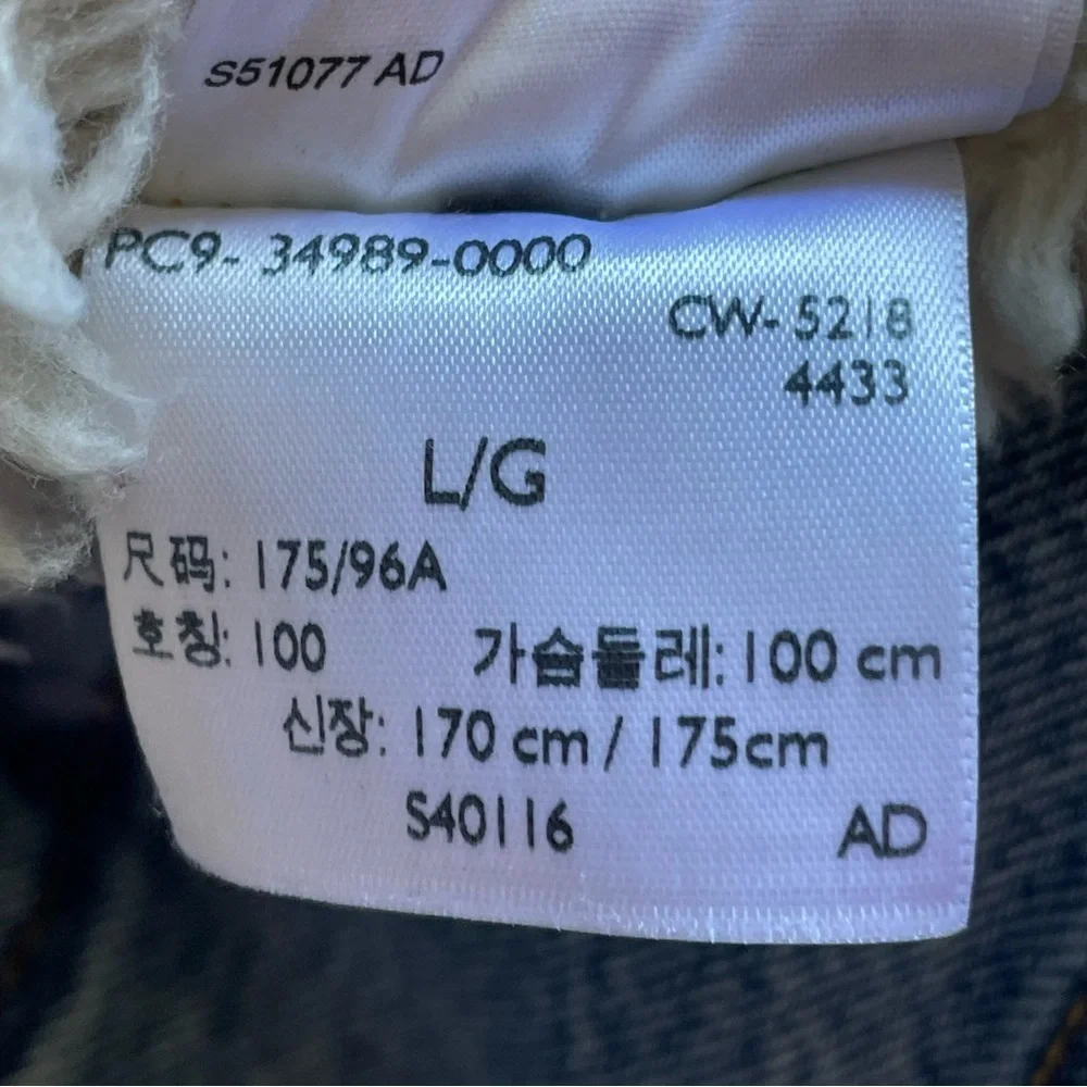 Levi's Blue Lightweight Shirt Jacket‎ with Sherpa Collar